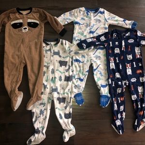 Lot of carters winter fleece pajamas